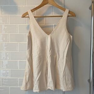 Hatch Maternity Cream V-Neck Top